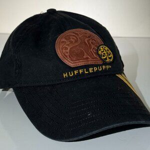 Hufflepuff Wizarding World Of Harry Potter Black Strapback Hat Cap